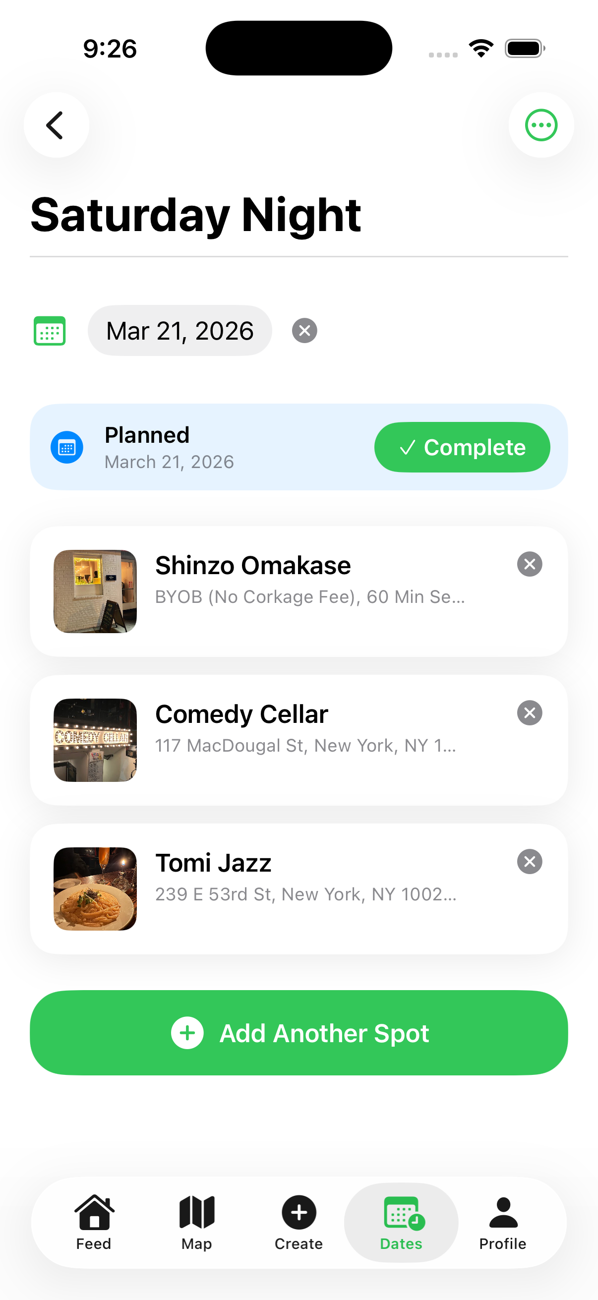 Place detail with reviews